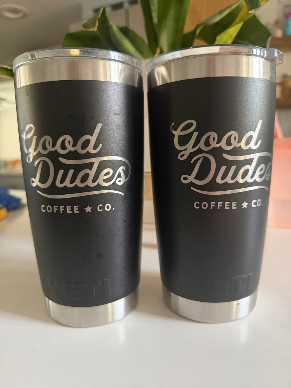 Yeti Black Stainless Good Dudes Coffee Co. Insulated Tumbler Pair